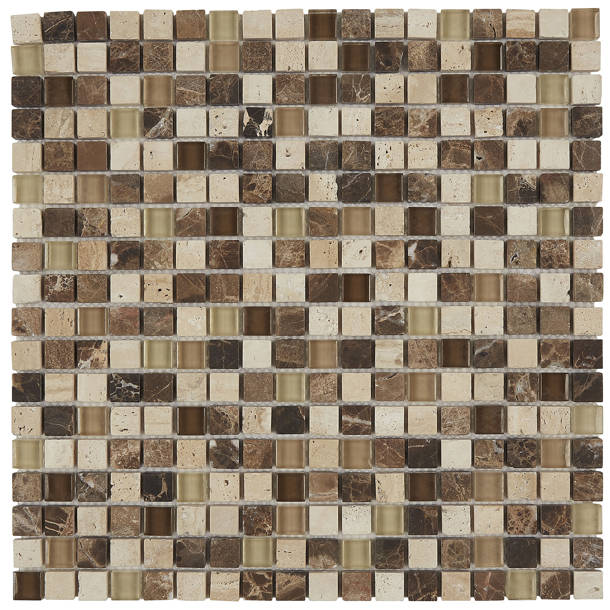 Itona Tile Quincy 12" x 12" Mixed Material Mosaic Tile & Reviews Wayfair
